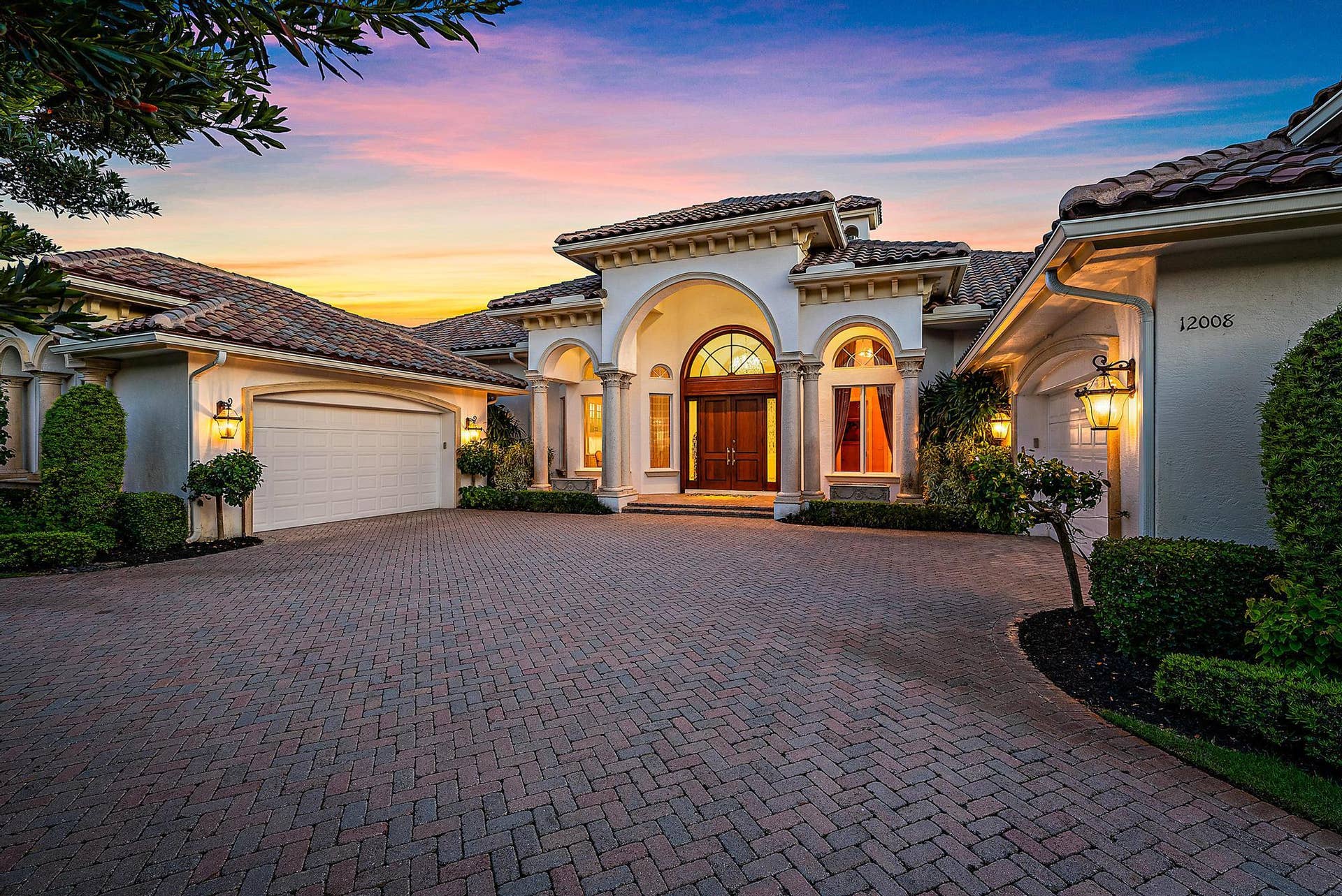 12008 SE Intracoastal Terrace, Jupiter, FL 33469 Front Elevation - Dusk