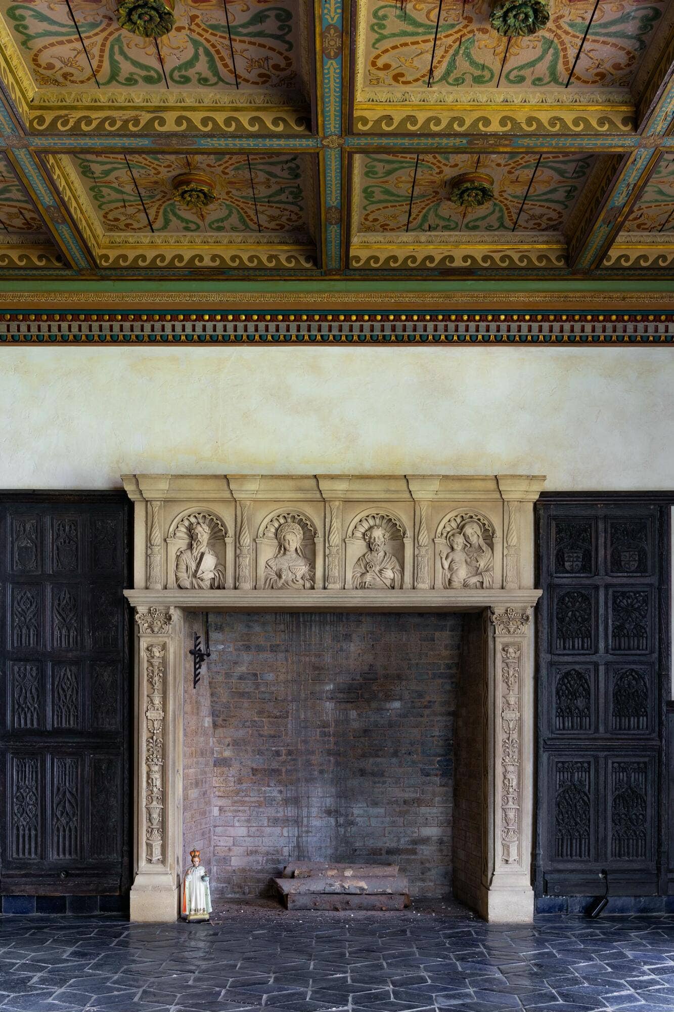 200 N Ocean Boulevard, #1, Palm Beach, FL 33480 Fireplace shipped from Spain by Addison Mizner