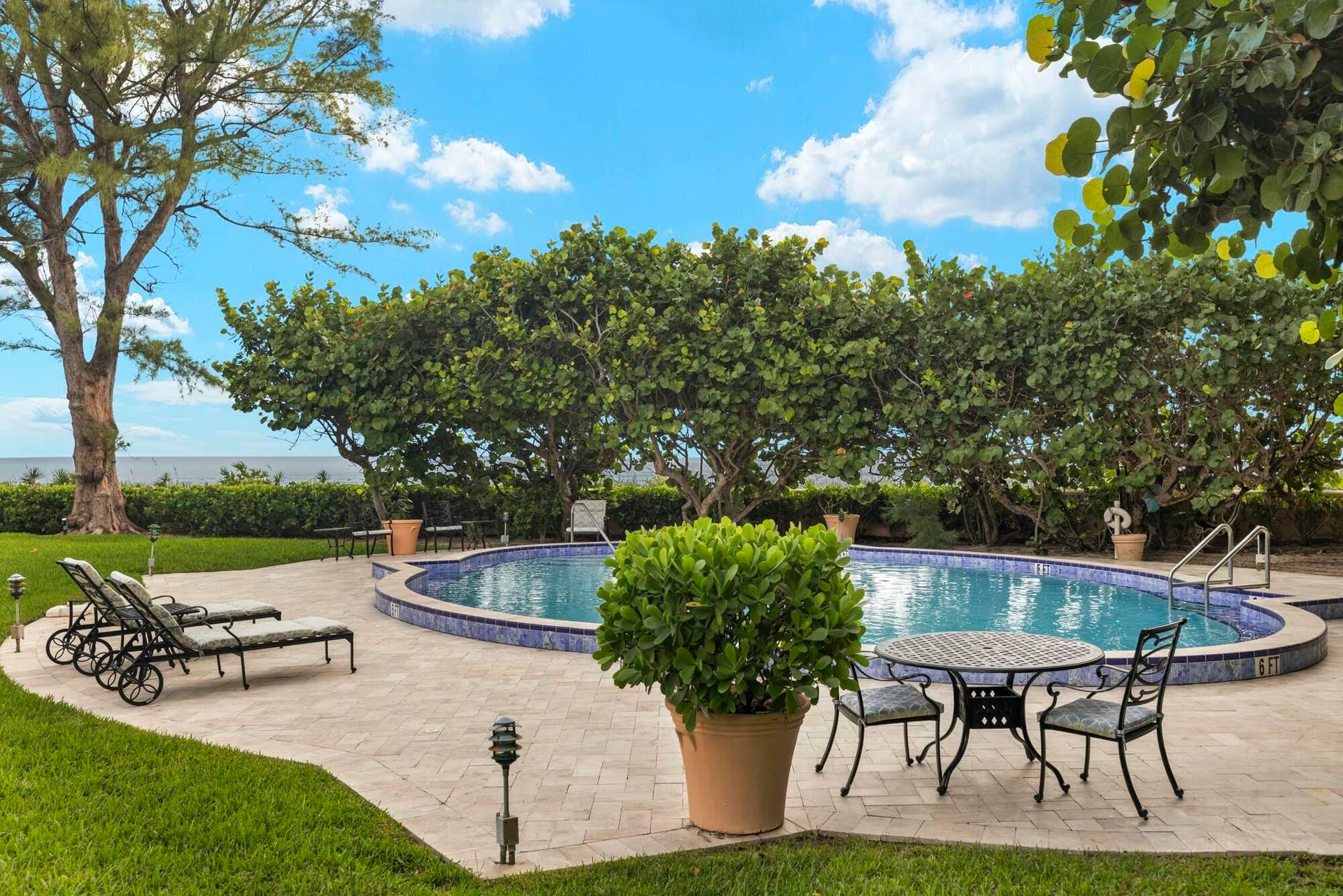 200 N Ocean Boulevard, #1, Palm Beach, FL 33480 Pool Facing Ocean
