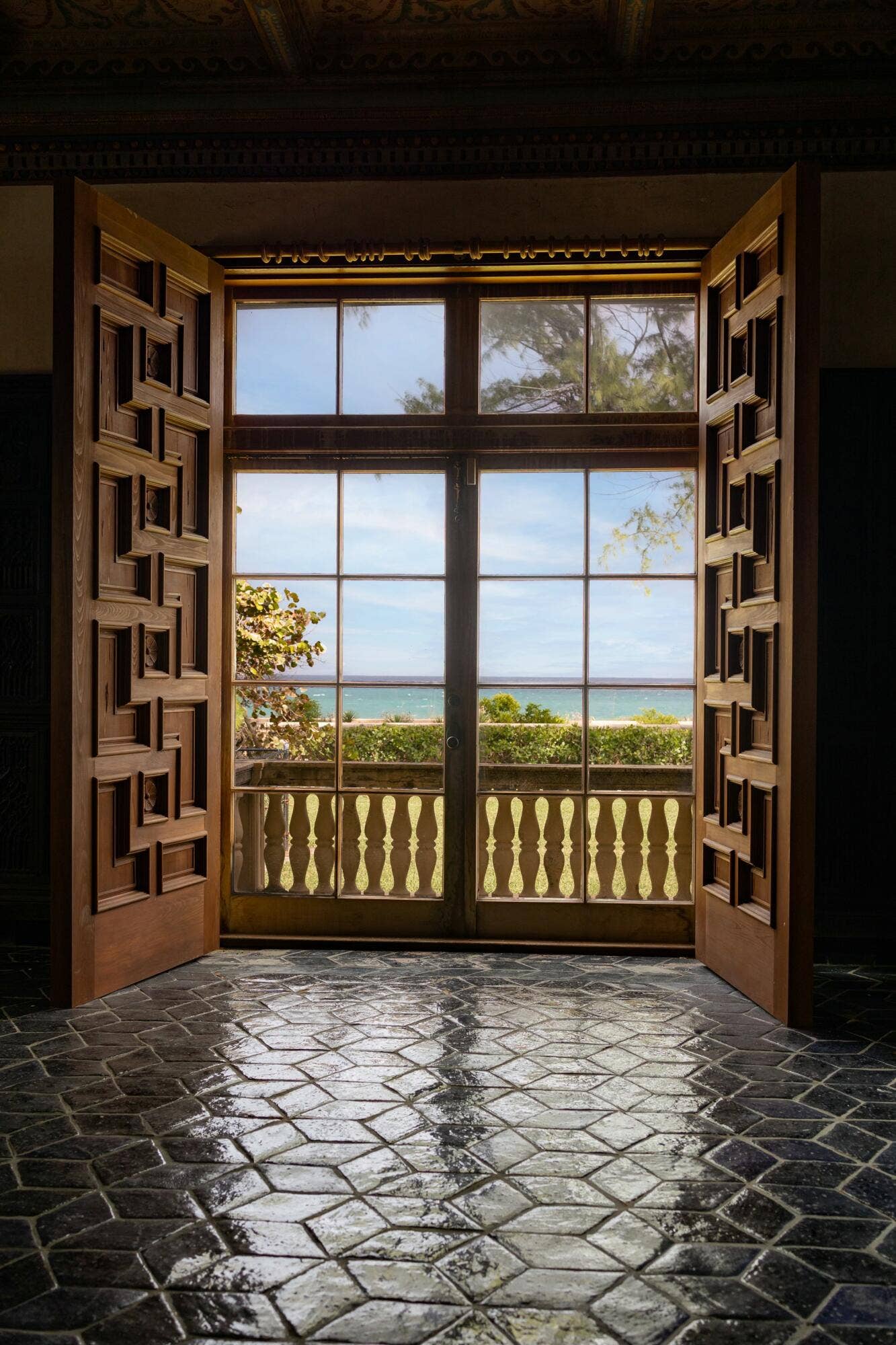 200 N Ocean Boulevard, #1, Palm Beach, FL 33480 Hand Carves Doors