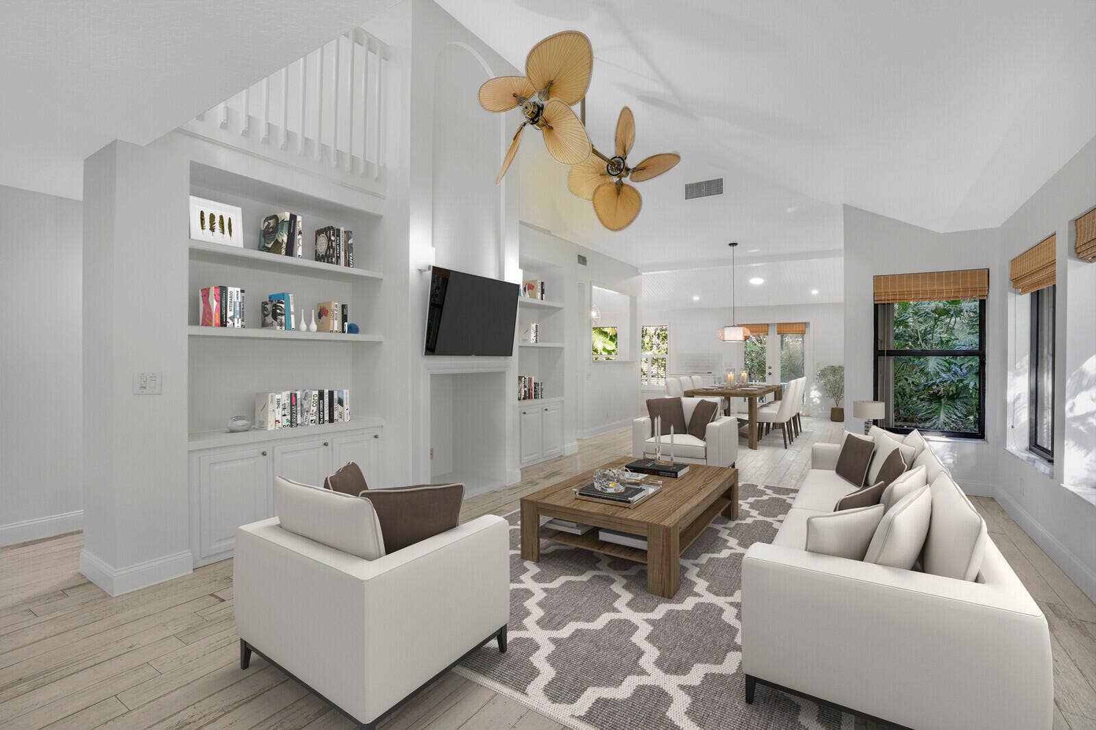 454 Coral Cove Drive, Juno Beach, FL 33408 Living room - virtually staged