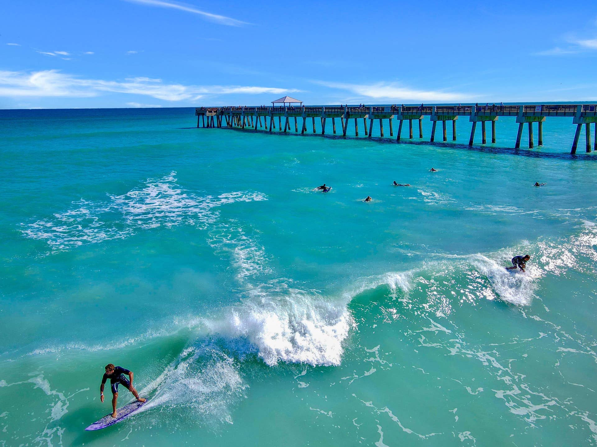 454 Coral Cove Drive, Juno Beach, FL 33408 Surfing by the Pier