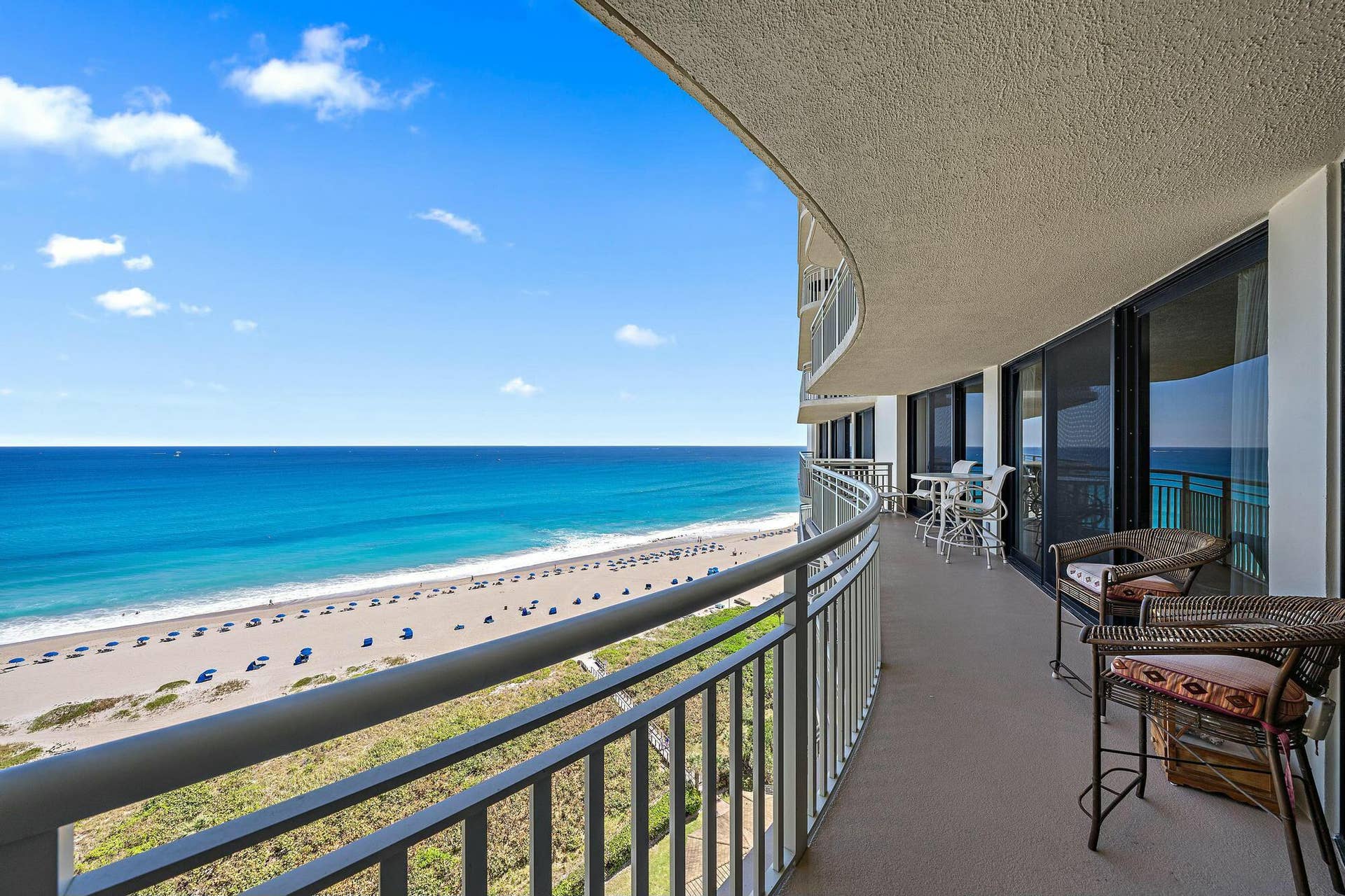 3000 N Ocean Drive, #19e, Singer Island, FL 33404 Balcony Views