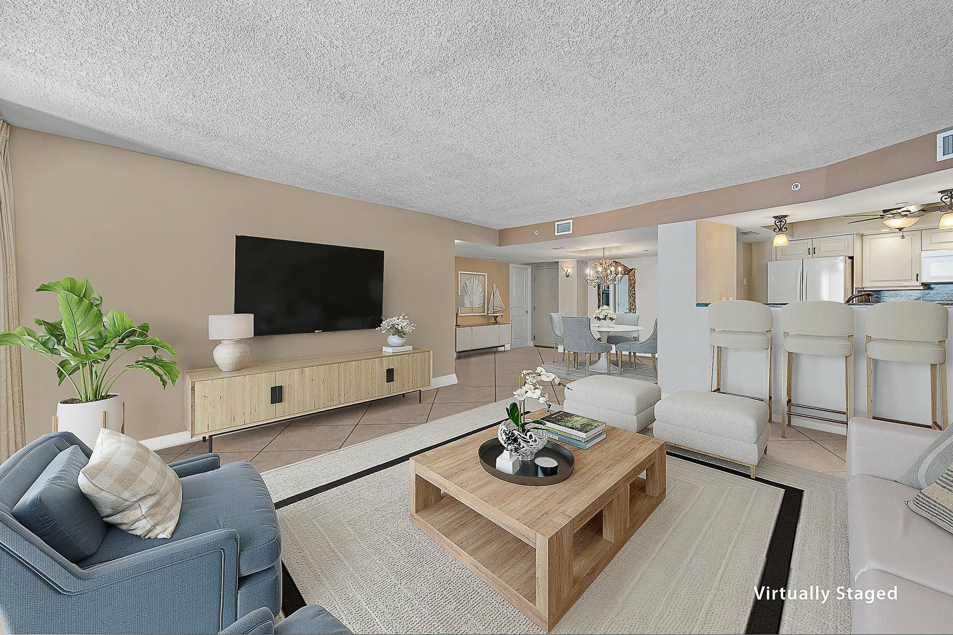 3000 N Ocean Drive, #19e, Singer Island, FL 33404 Main Living Area