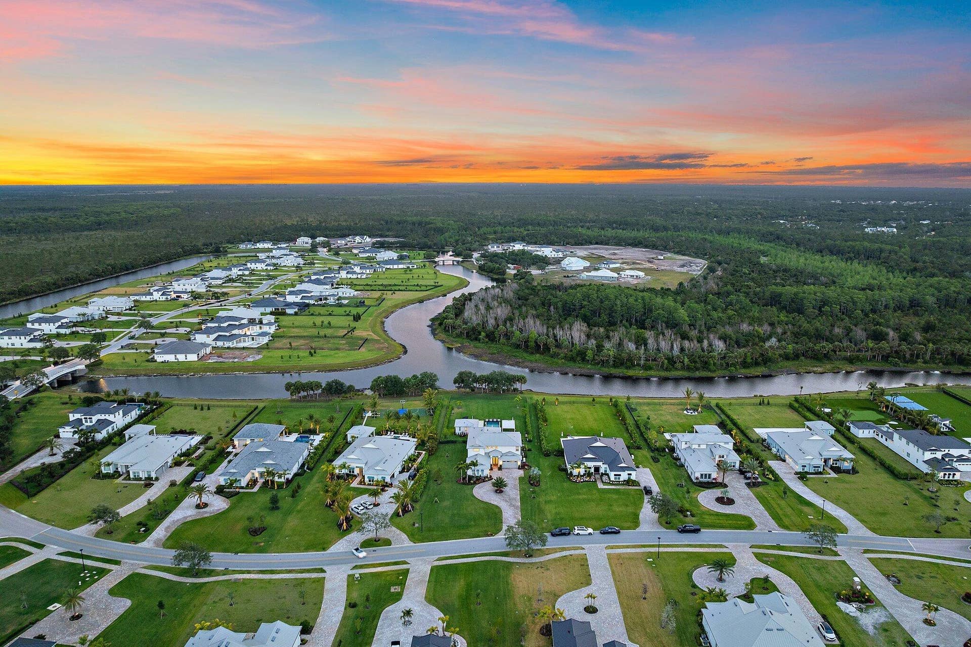 20065 SE Bridgewater Drive, Jupiter, FL 33458 Aerial Front Elevation