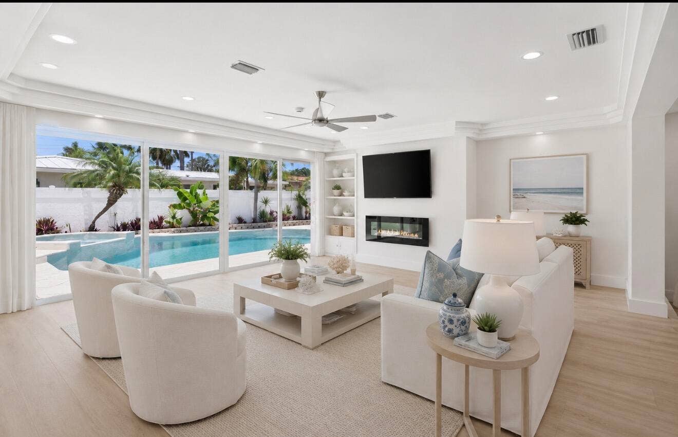 VIRTUALLY STAGED LIVING ROOM