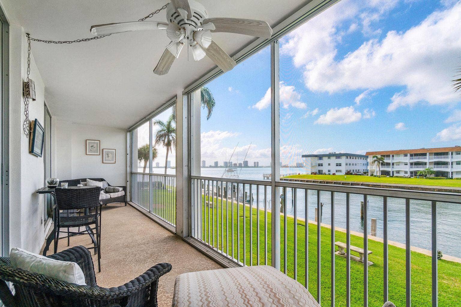 100 Paradise Harbour Boulevard, #208, North Palm Beach, FL 33408 Beautiful water views from the balcony