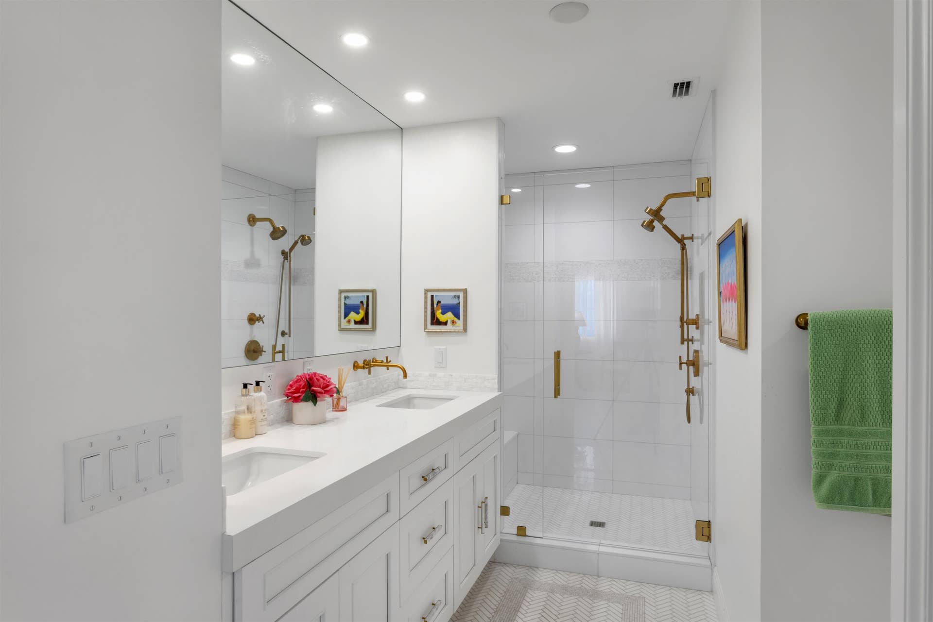 Remodeled 2nd primary bath
