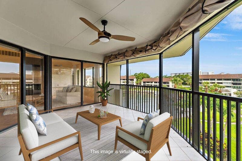 1133 Marine Way E, #I-4r, North Palm Beach, FL 33408 Staged Patio