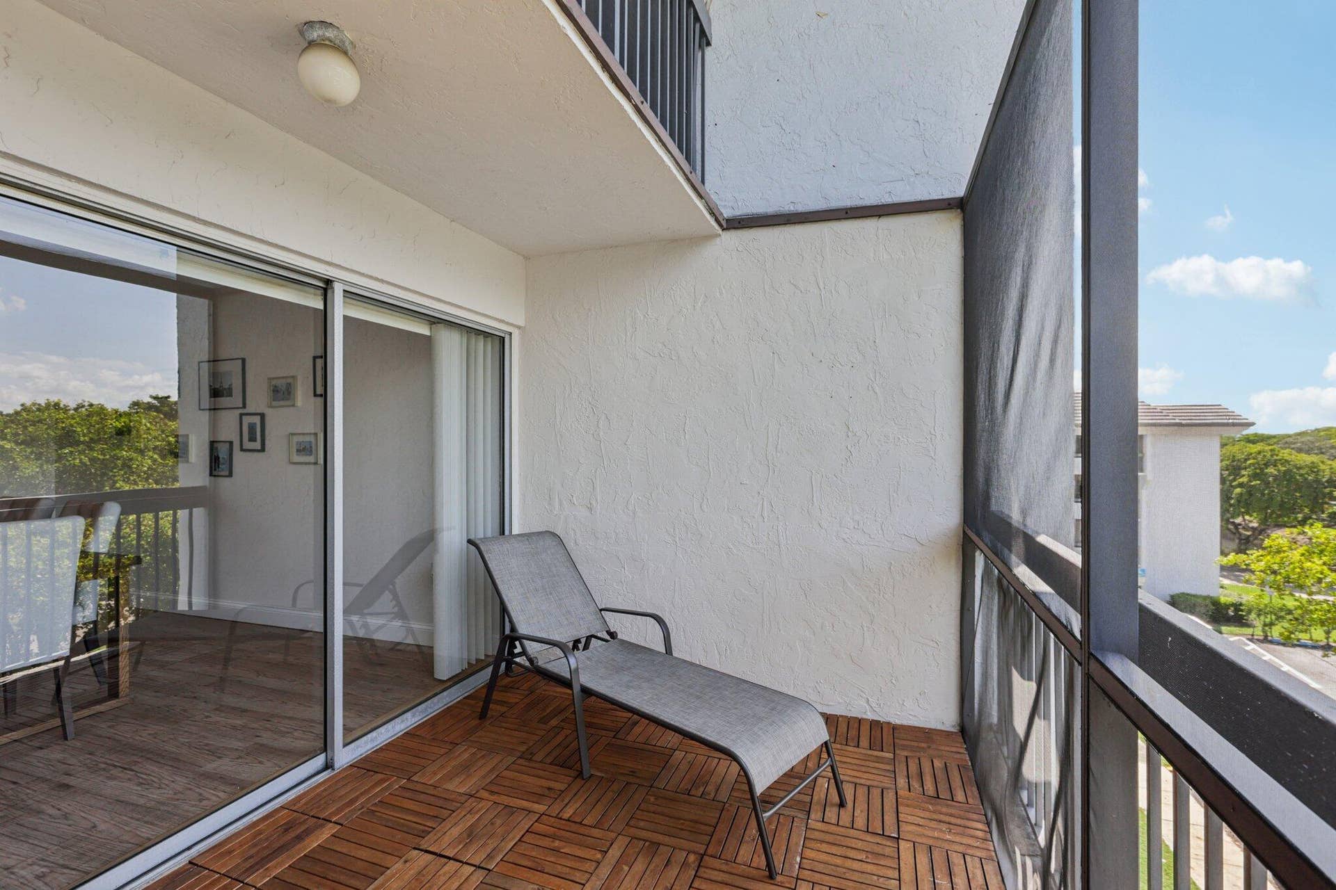 downstairs balcony