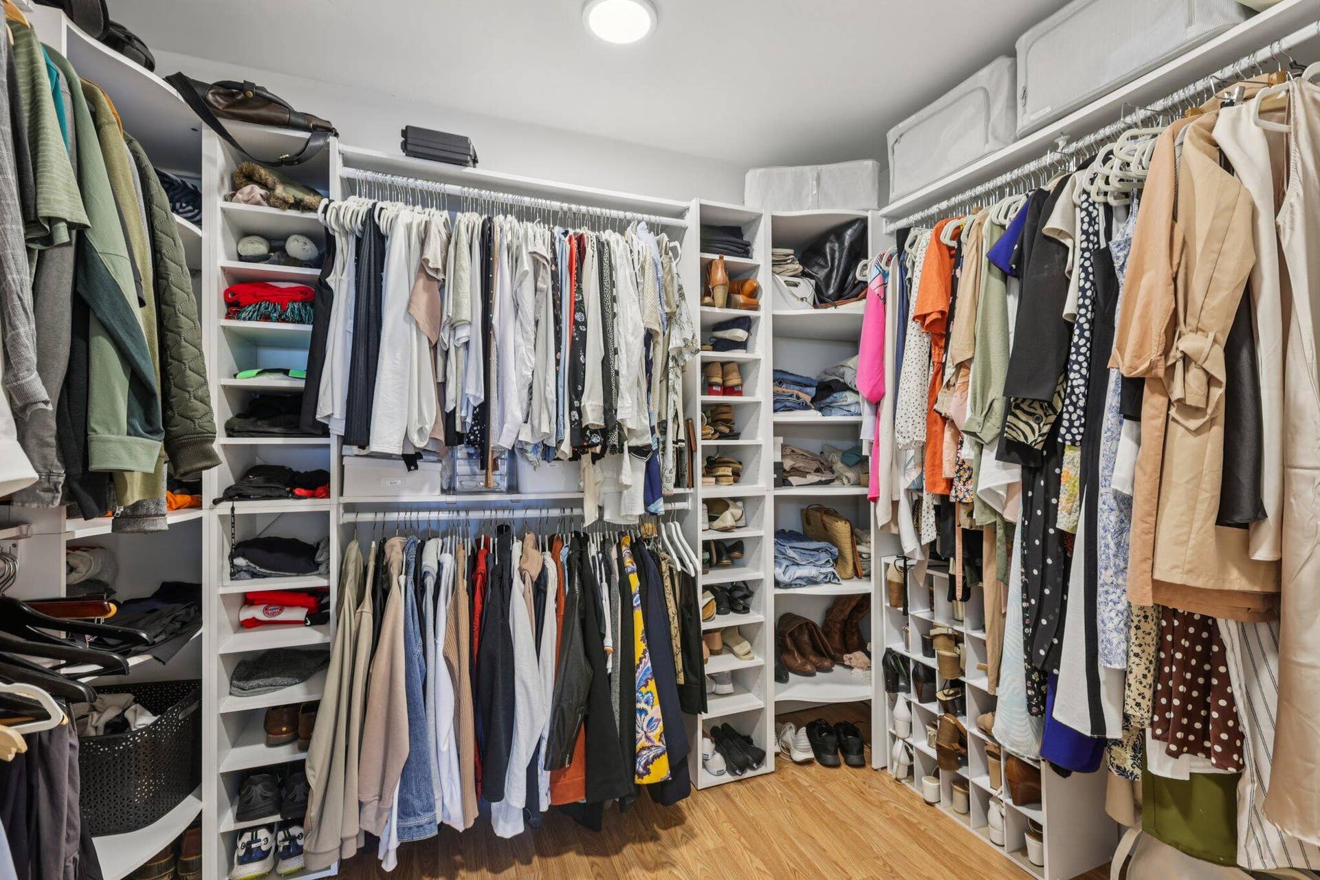Master bedroom built-in closet