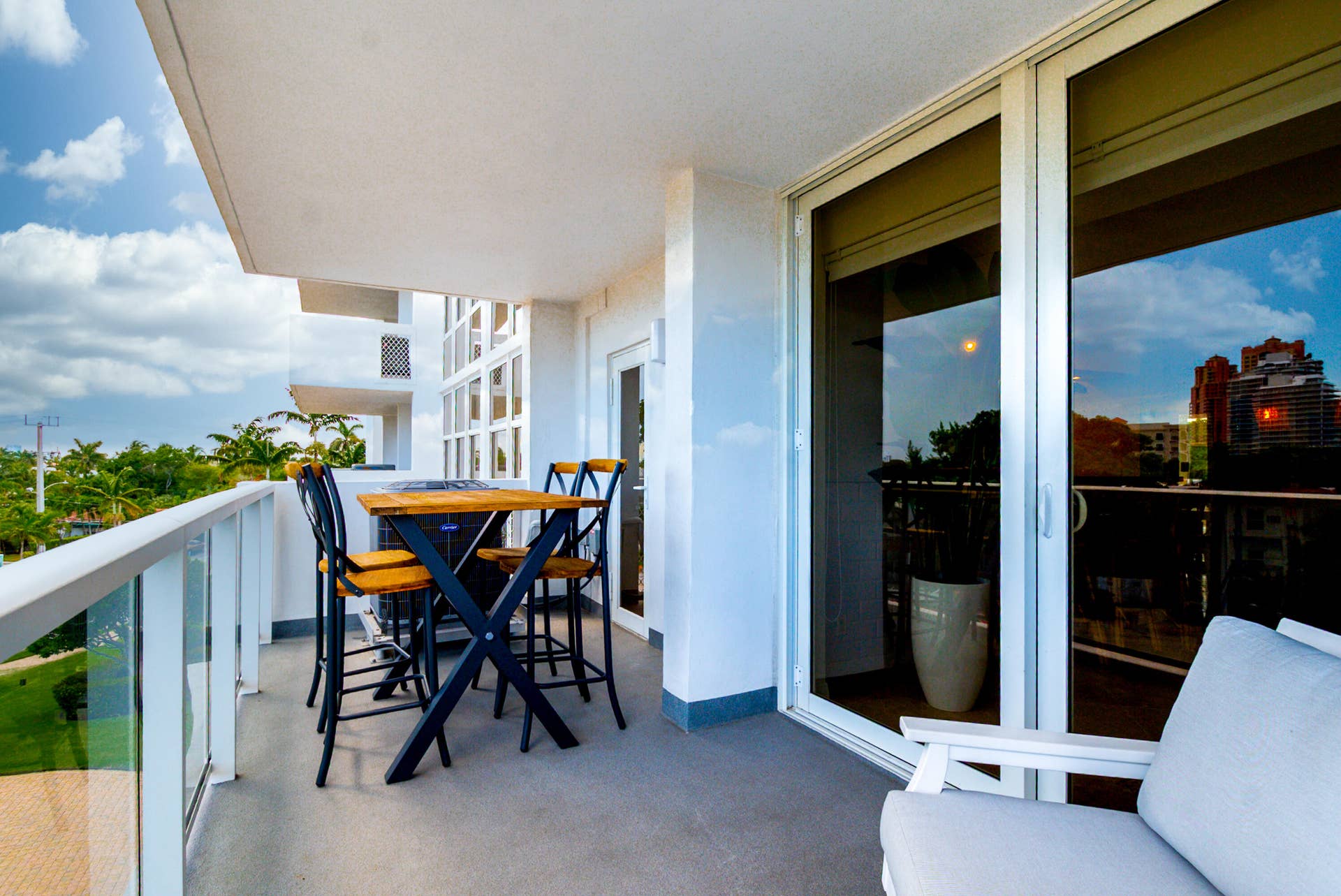 Bistro table & chairs - the perfect choice on condo balconies - views forever