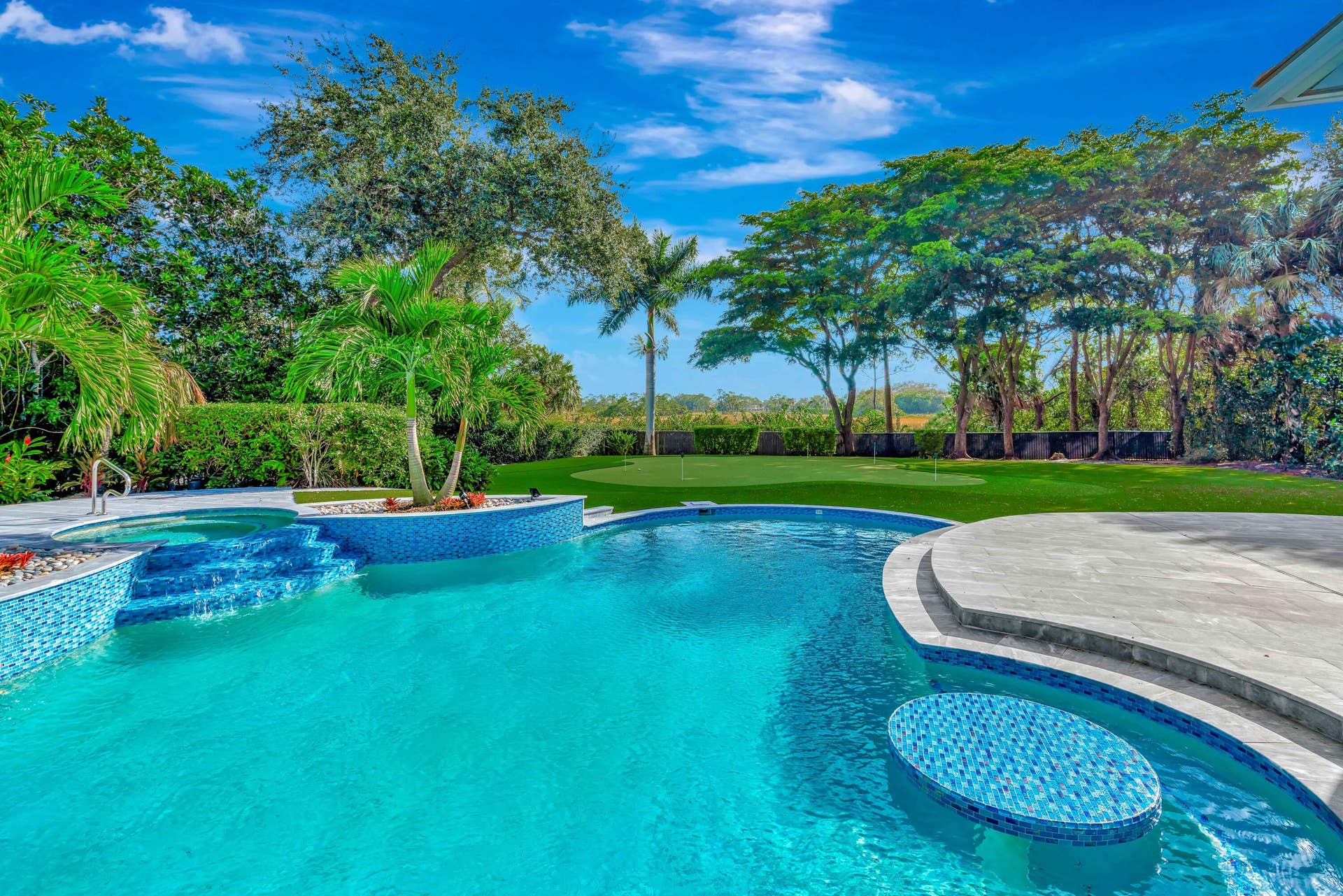 7801 Old Marsh Road, Palm Beach Gardens, FL 33418 Picnic Table in Pool