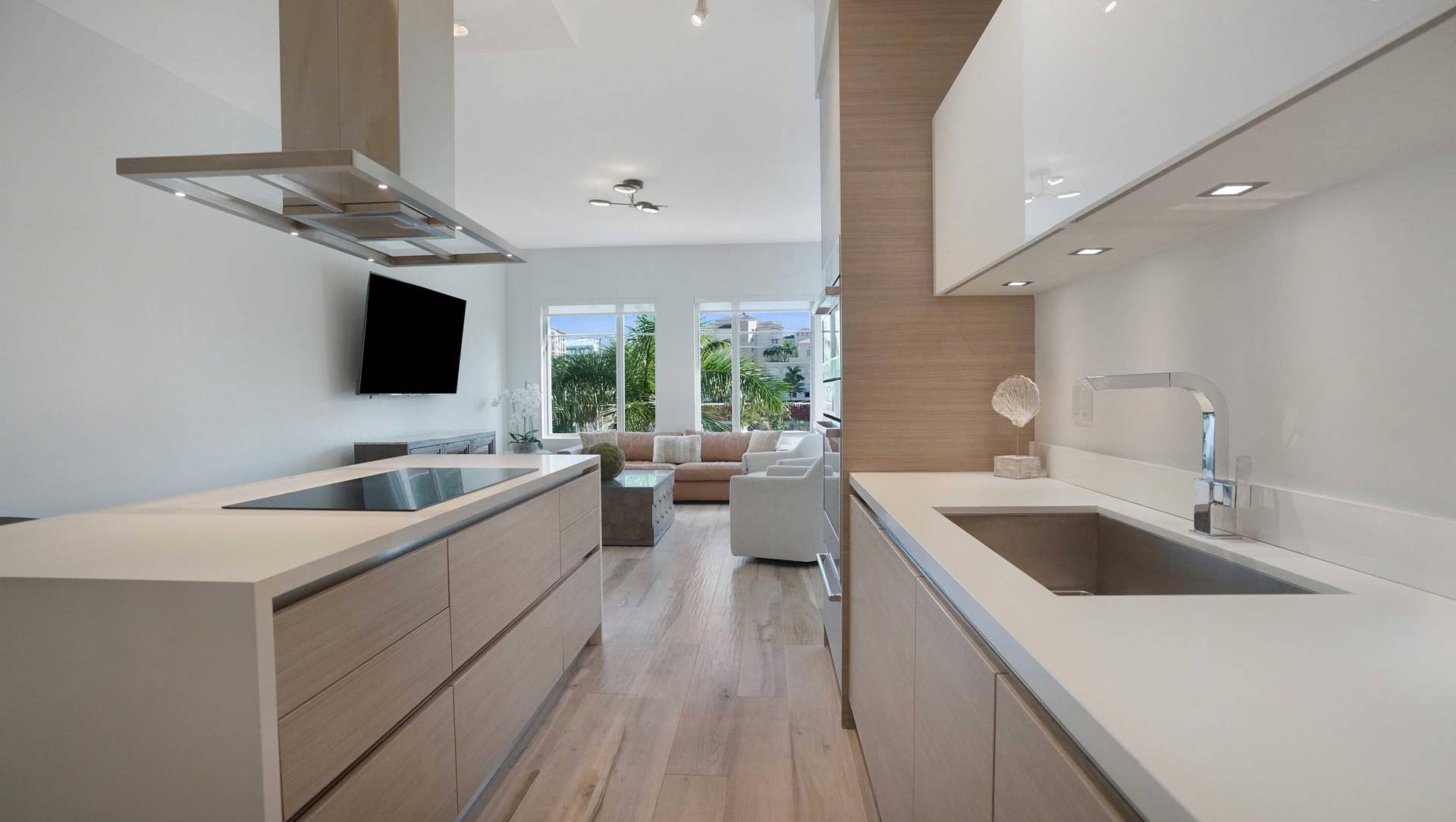 Kitchen with Italian cabinetry and modern appliances