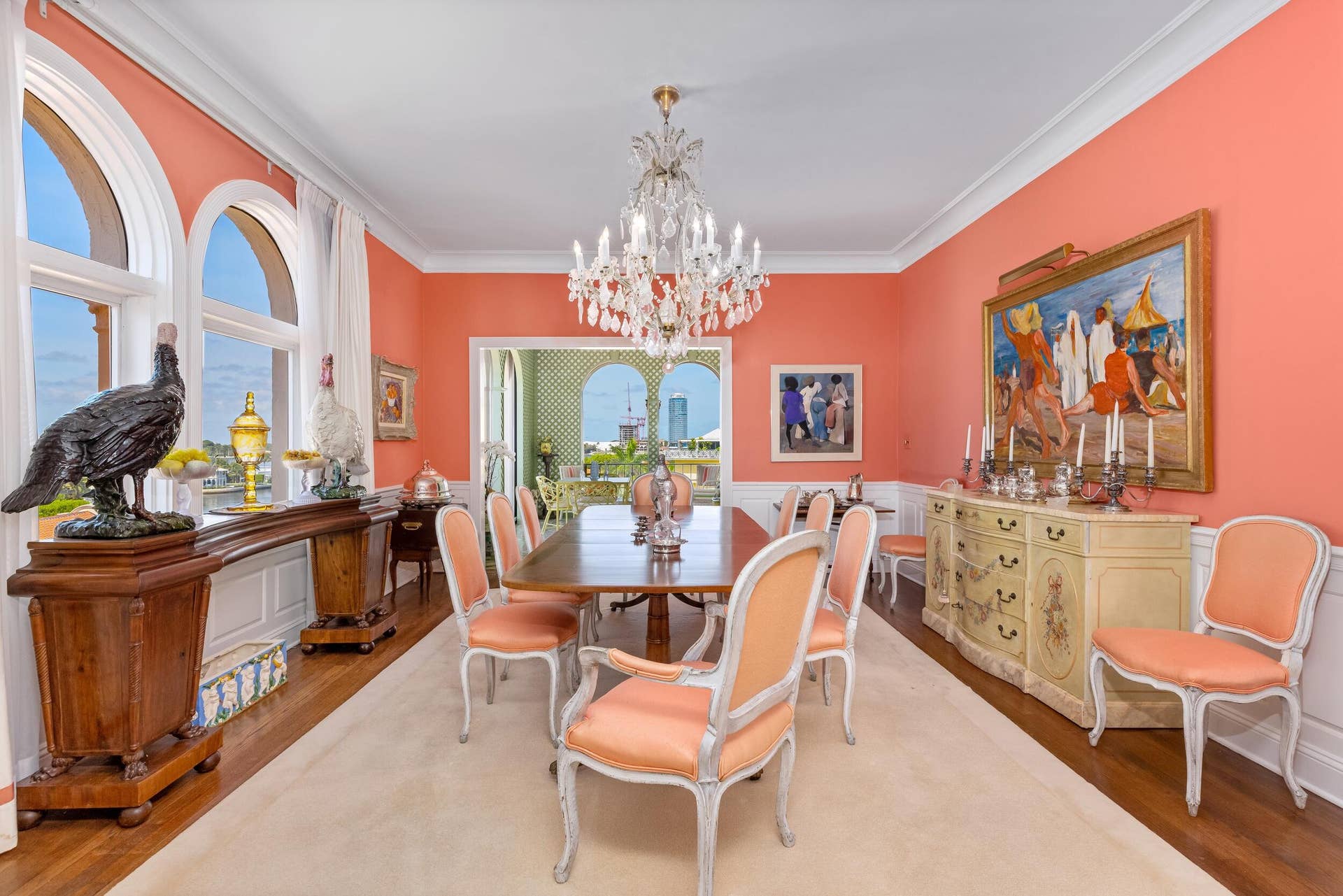 9 Via Parigi, Palm Beach, FL 33480 Penthouse Dining Room