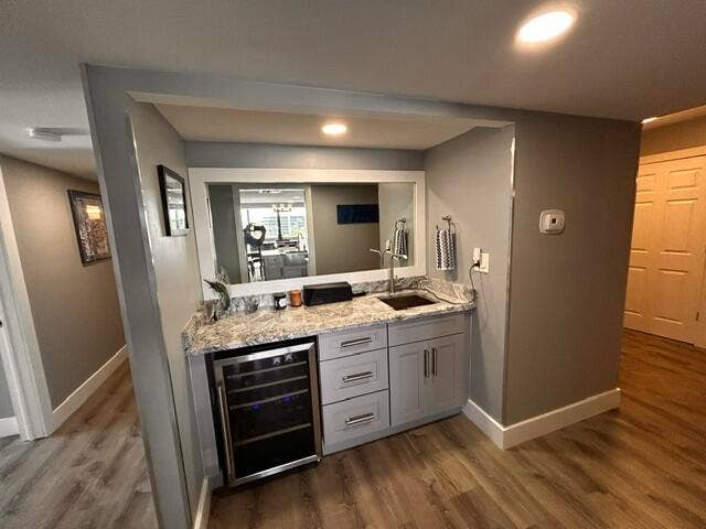 Bar With Sink & Wine Cooler
