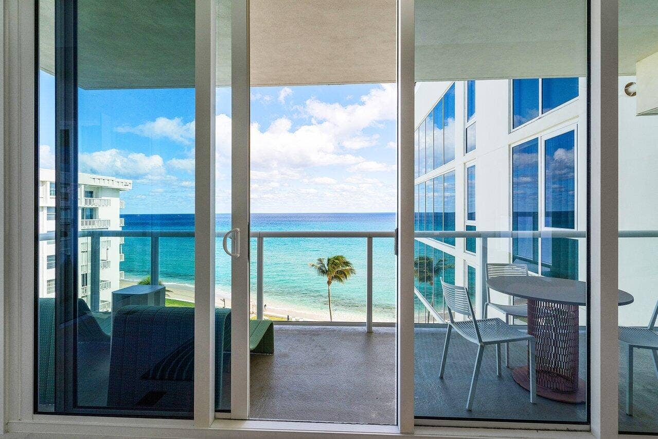 3550 S Ocean 6b Boulevard, #6b, South Palm Beach, South Palm Beach, FL 33480 Living Room Balcony