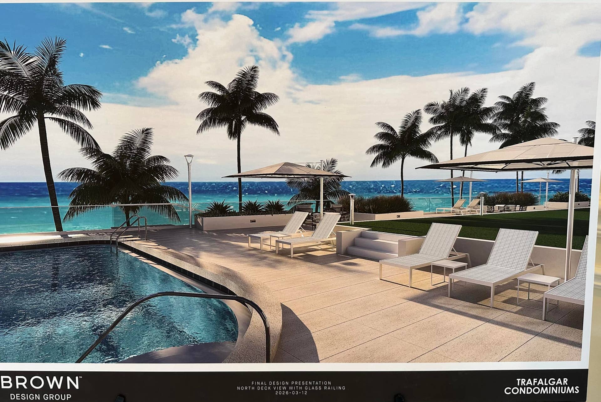 Proposed renderings of pool area