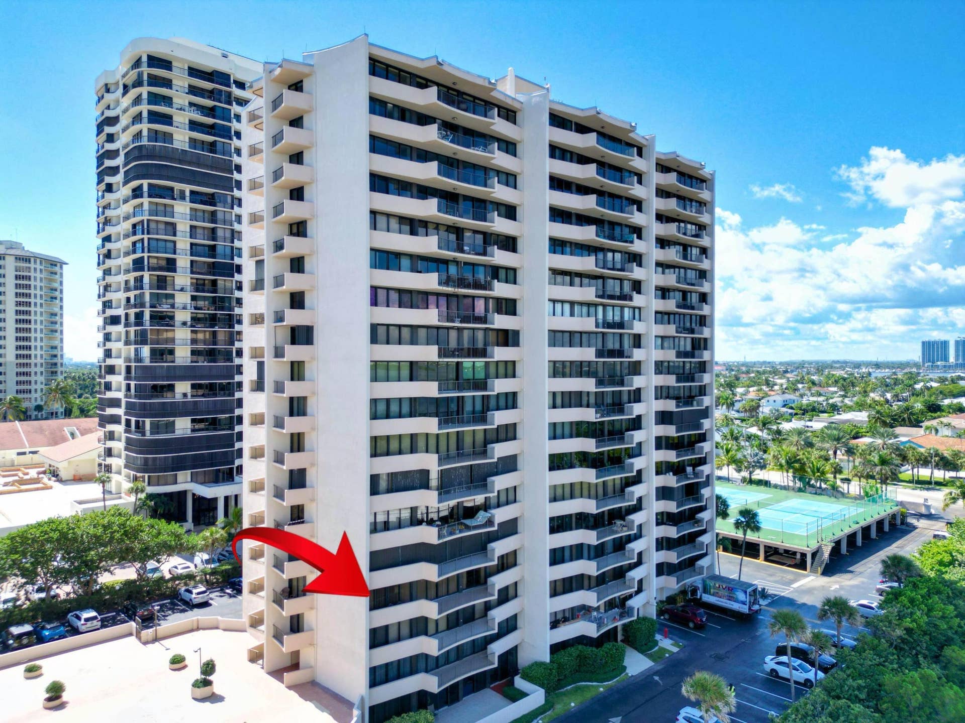4200 N Ocean Drive, #2-301, Singer Island, FL 33404 Building 2 NE Front Arrow