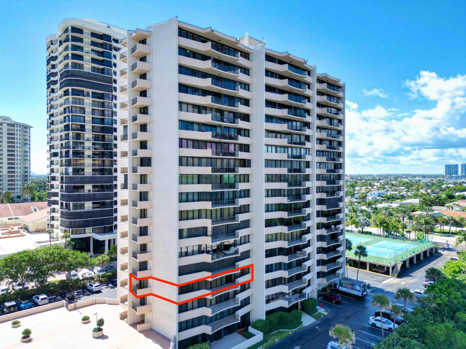 4200 N Ocean Drive, #2-301, Singer Island, FL 33404 Building 2 NE Front Unit Location