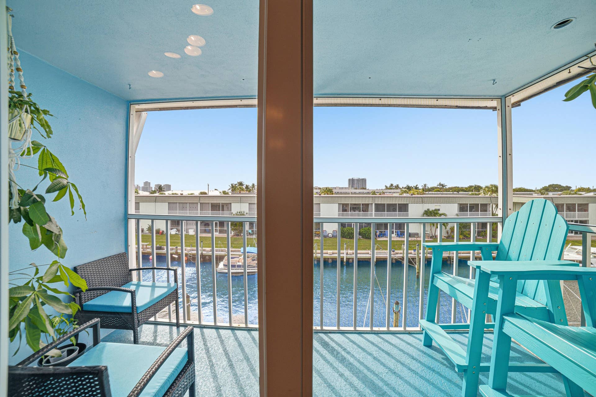 112 Doolen Court, #302, North Palm Beach, FL 33408 Balcony off Living Room