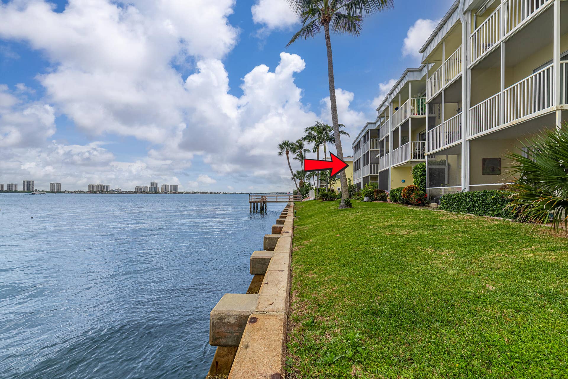 101 Doolen Court, #201, North Palm Beach, FL 33408 Outside Balcony & Intracoastal