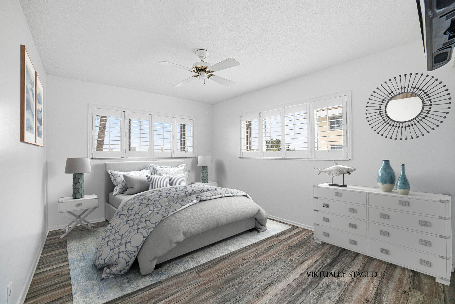 101 Doolen Court, #201, North Palm Beach, FL 33408 2nd Bedroom Virtually Staged