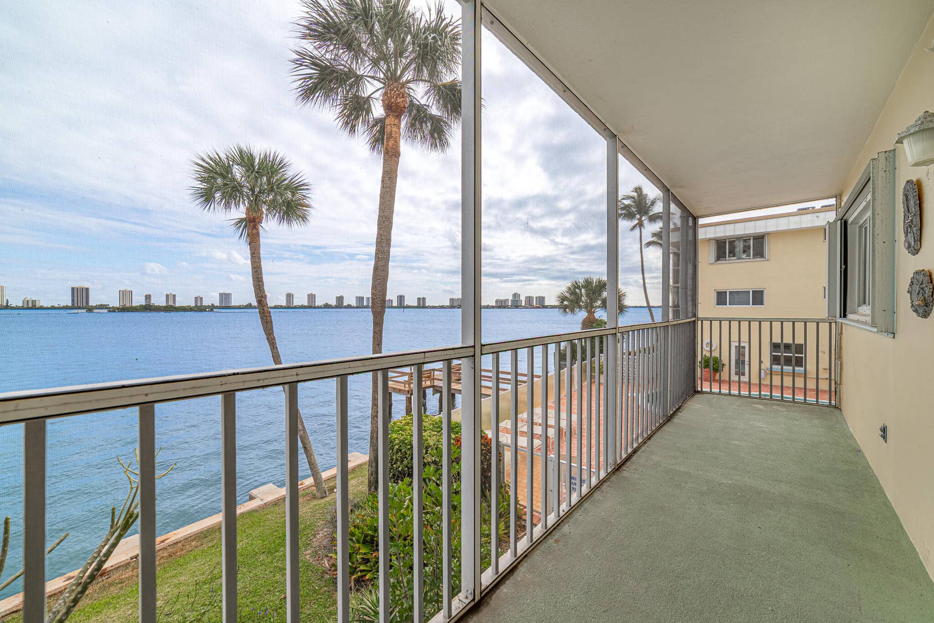 101 Doolen Court, #201, North Palm Beach, FL 33408 Screened In Balcony off Master SE View