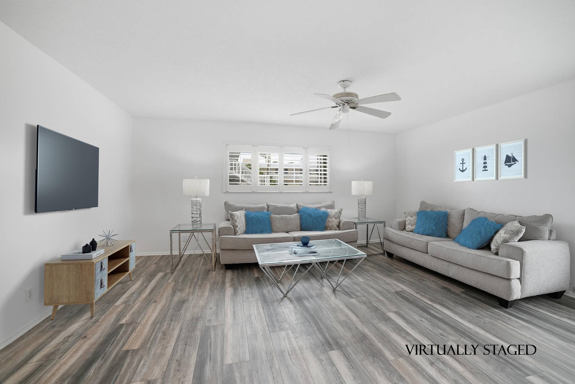 101 Doolen Court, #201, North Palm Beach, FL 33408 Virtually Staged Living Room