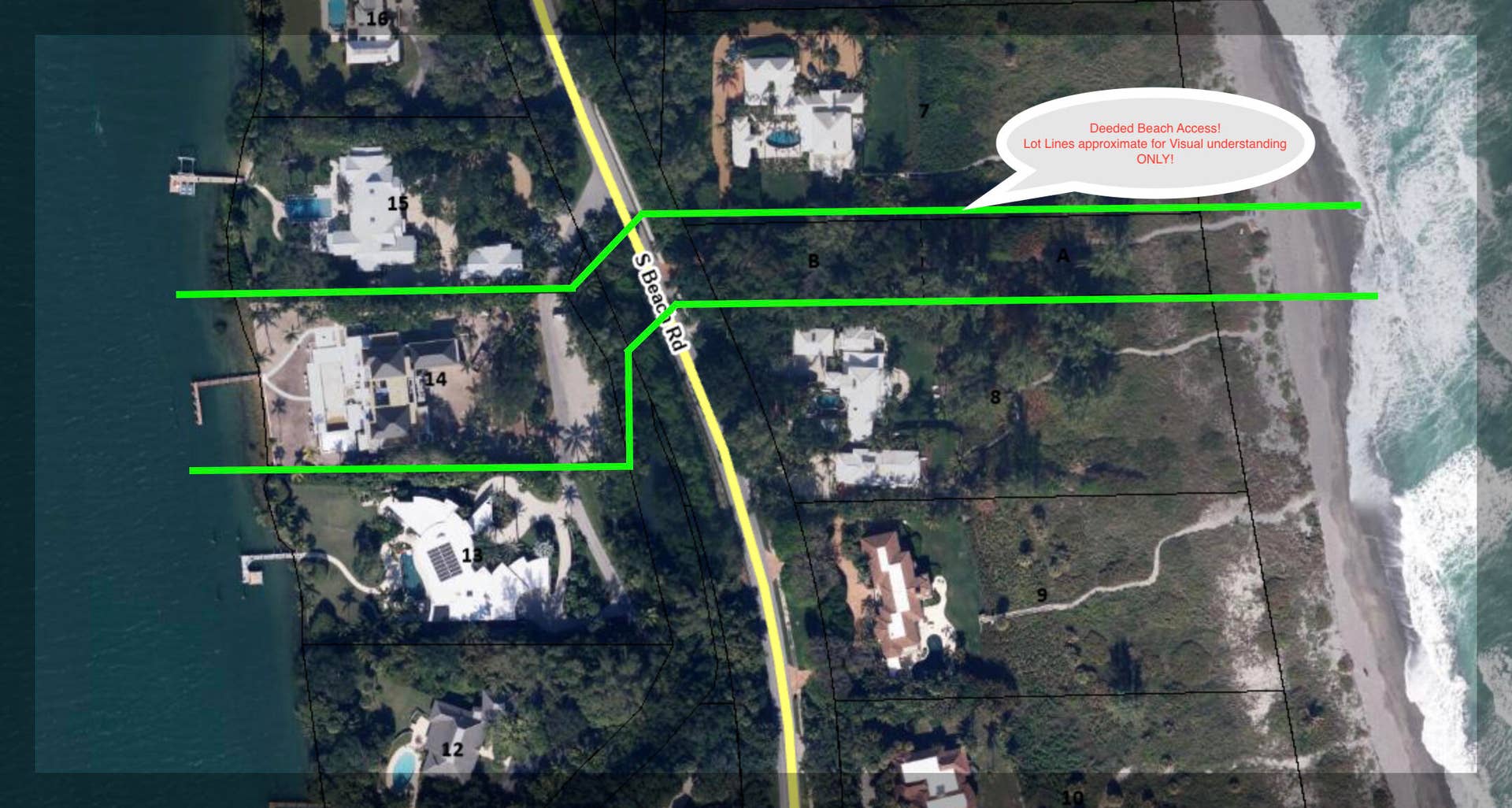 488 S Beach Road, Jupiter Island, FL 33455 488 Lot Lines