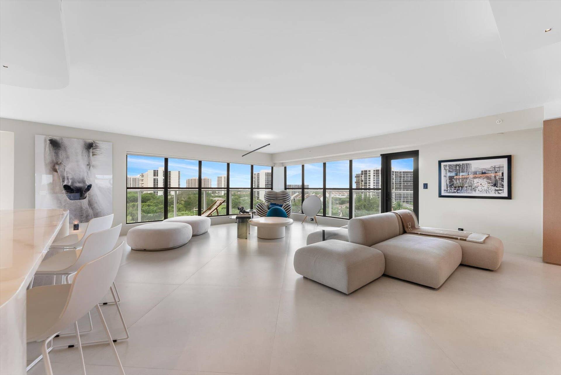 Expansive Open-Concept Living Room