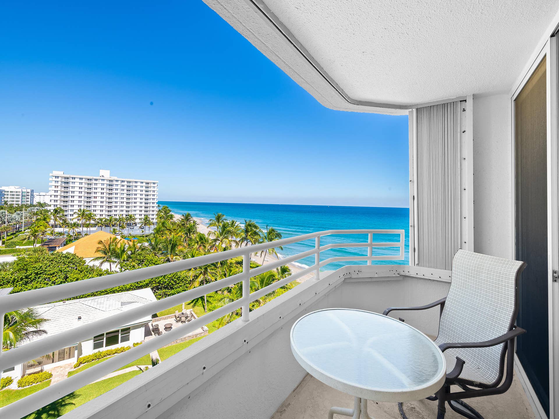 3407 S Ocean Boulevard, #7a, Highland Beach, FL 33487 View from primary suite balcony