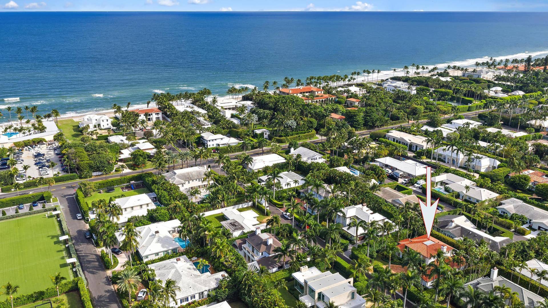 234 Ridgeview Drive, Palm Beach, FL 33480 Ocean Proximity Aerial. Ocean access at the end of the street