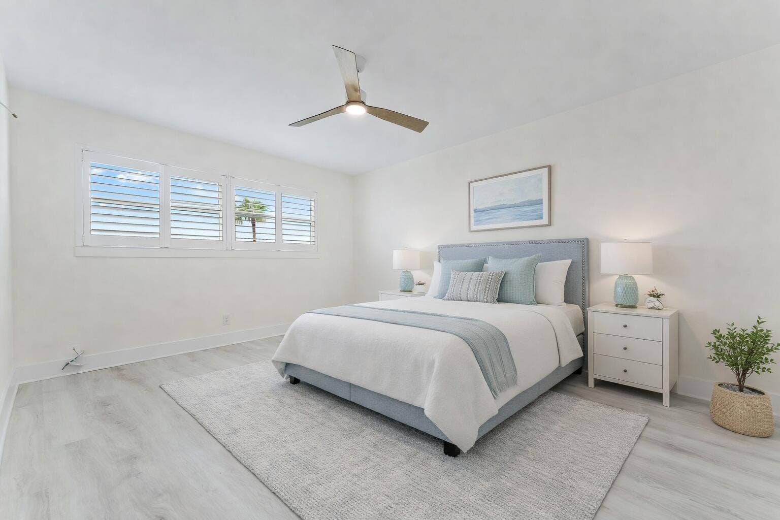 29 Yacht Club Drive, #407, North Palm Beach, FL 33408 Coastal bedroom with serene accents