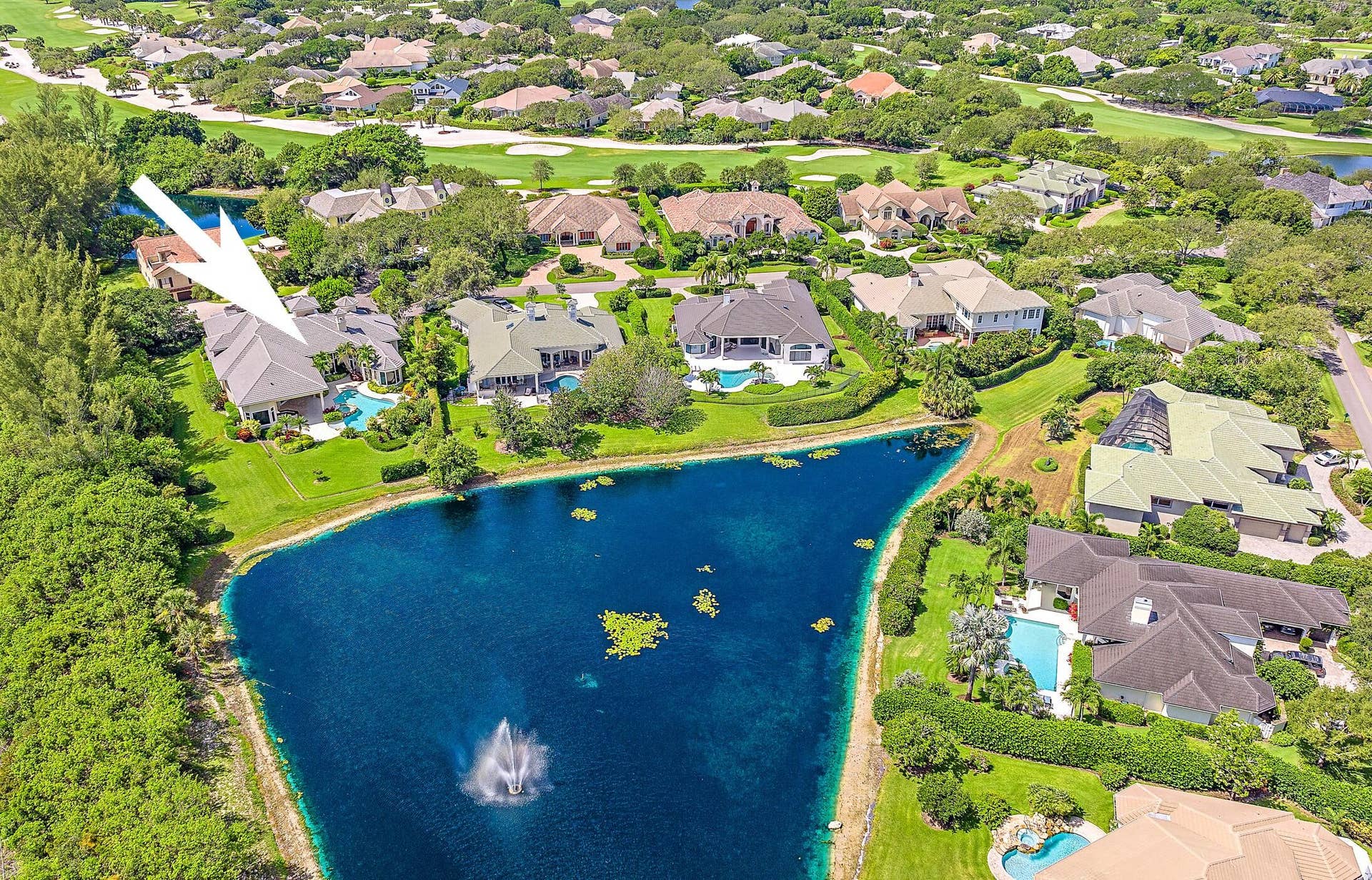 12049 SE Intracoastal Terrace, Jupiter, FL 33469 Aerial Rear View