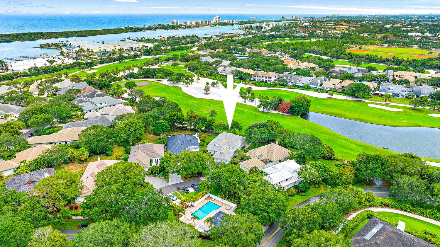 18587 SE Ferland Court, Jupiter, FL 33469 Aerial View