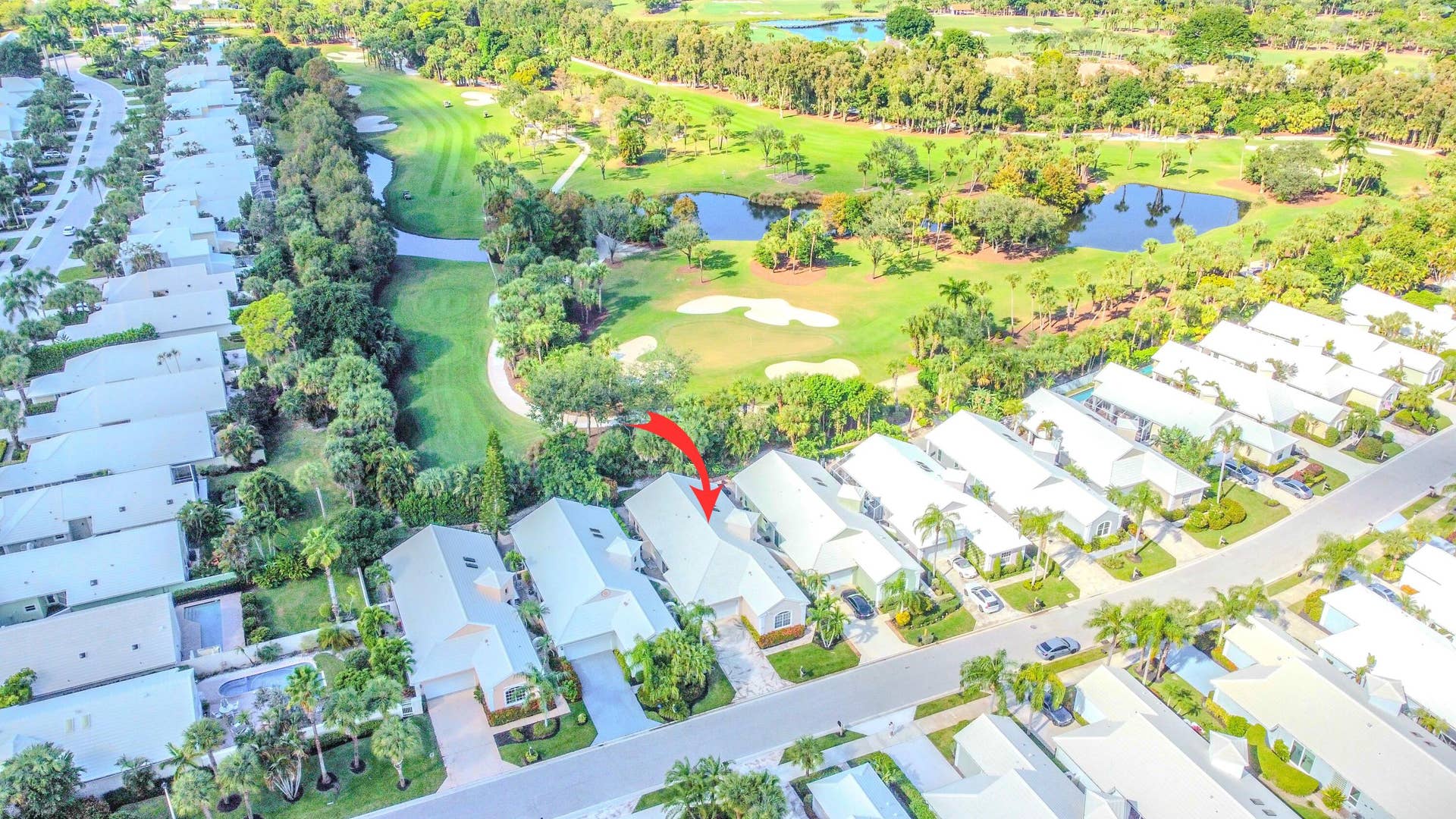 Home backs to golf course