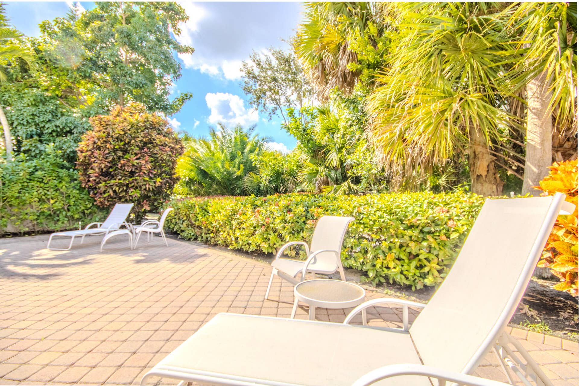 Very private patio