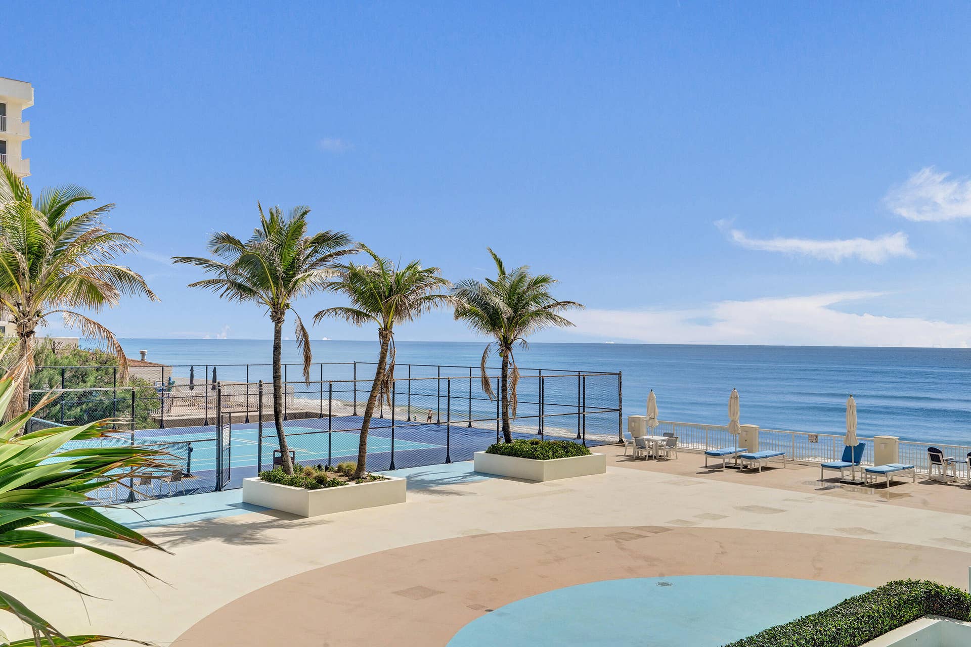 3546 S Ocean Boulevard, #327, South Palm Beach, FL 33480 Sundeck with Sport Tennis Court