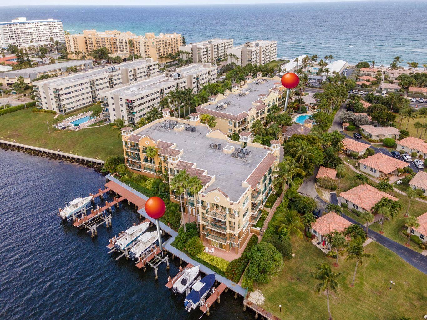 aerial of dock