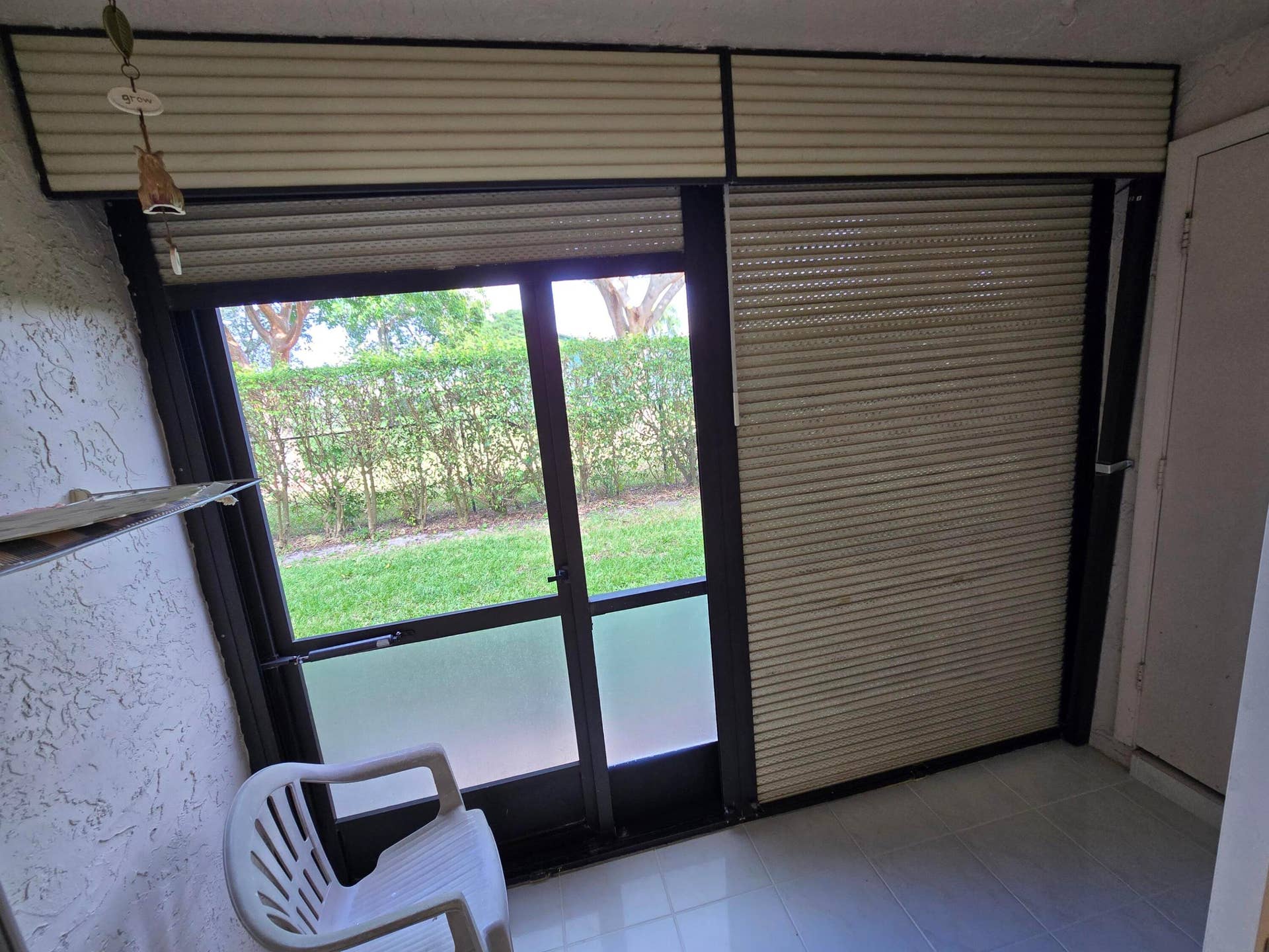 Closed in lanai