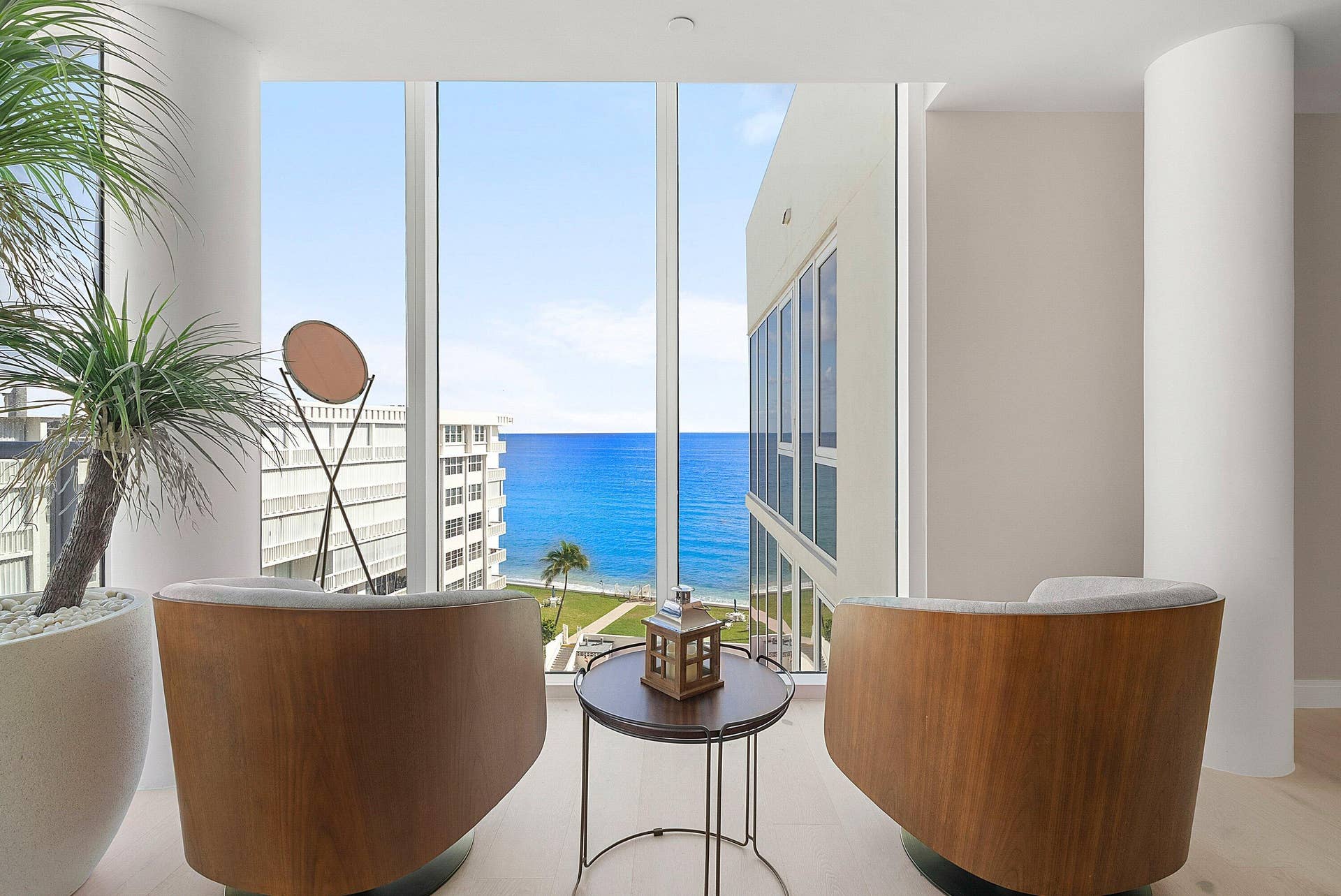 3550 S Ocean Boulevard, #7c, South Palm Beach, South Palm Beach, FL 33480 Living Room with Ocean Views