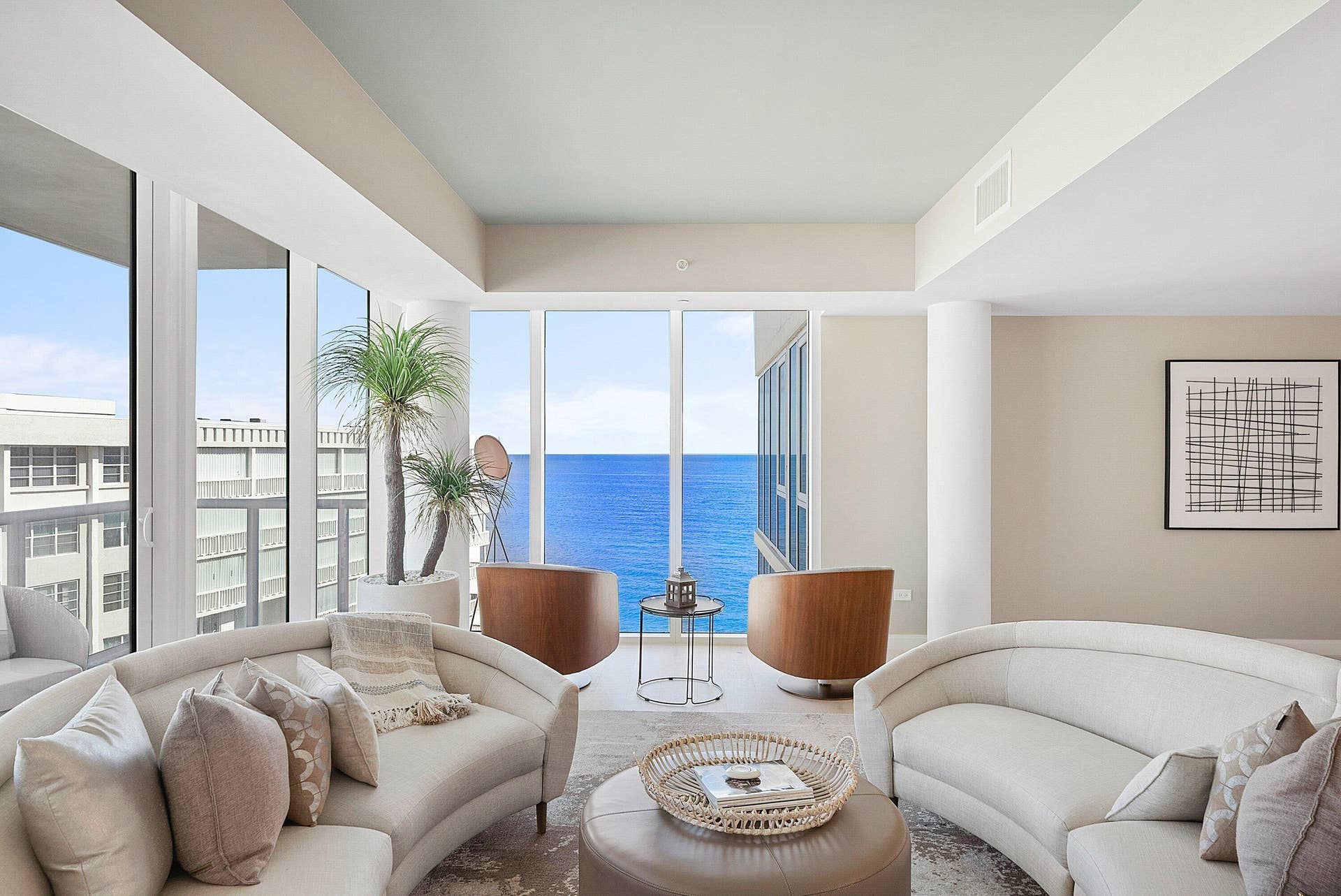 3550 S Ocean Boulevard, #7c, South Palm Beach, South Palm Beach, FL 33480 Living Room with Ocean Views