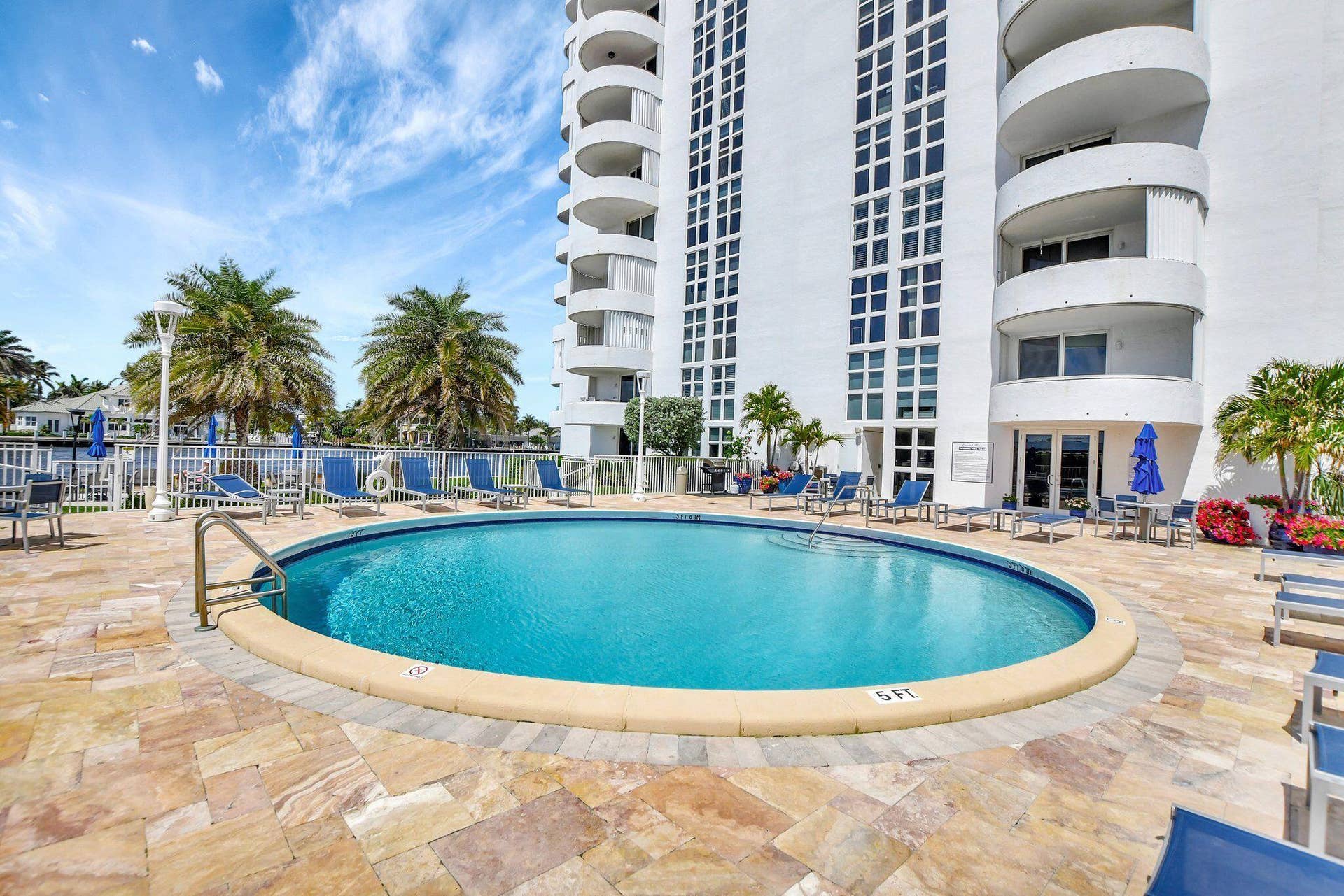 Pool Area On The Intracoastal