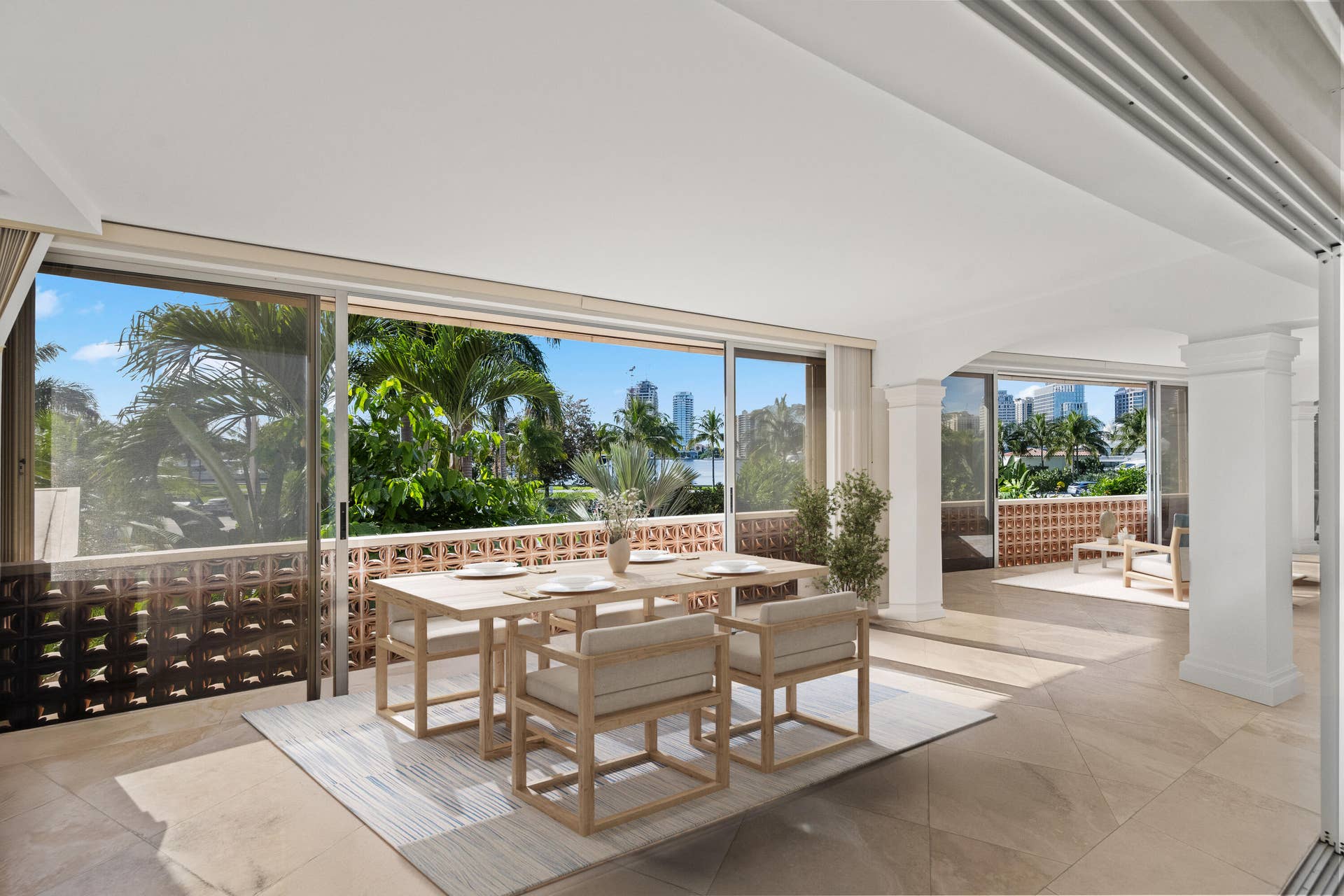 369 S Lake Drive, #2e, Palm Beach, FL 33480 Virtually Staged Sitting Room