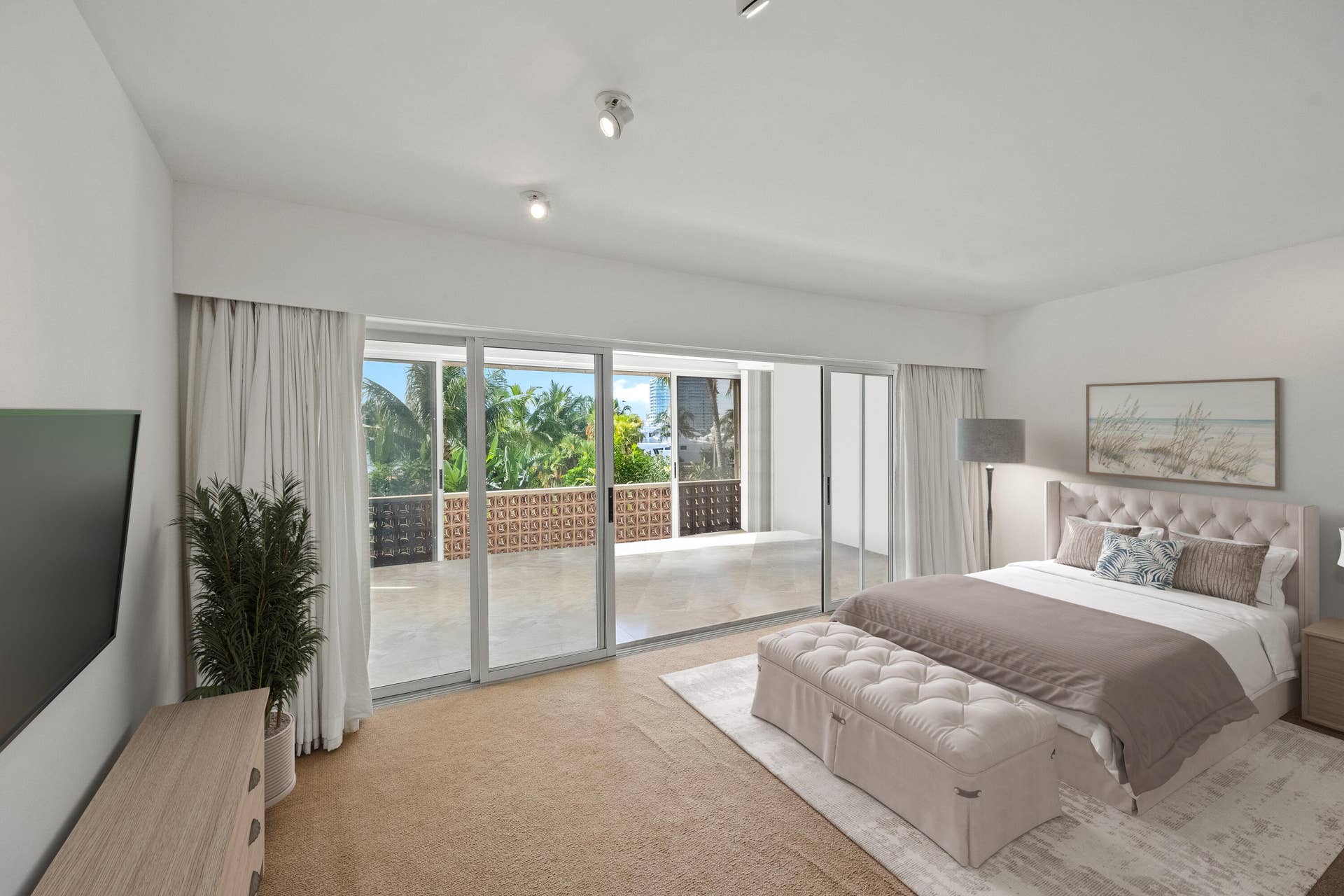 369 S Lake Drive, #2e, Palm Beach, FL 33480 Virtually Staged Primary Suite