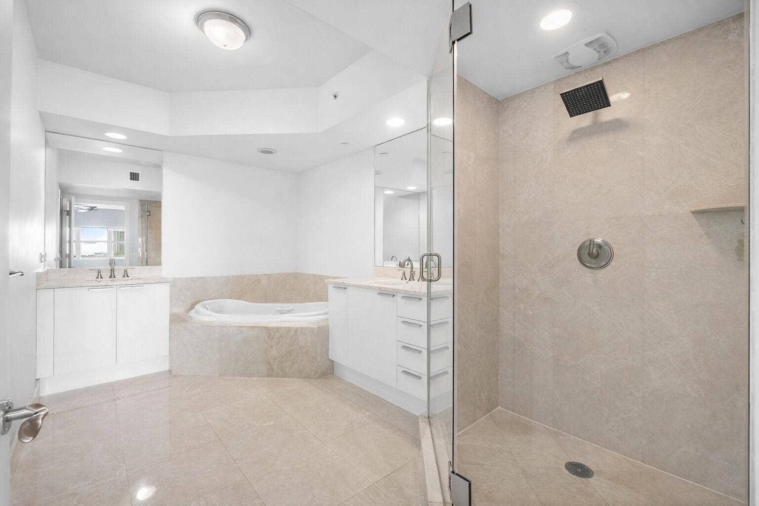 2640 Lake Shore Drive, #614, Riviera Beach, FL 33404 Primary Bath w Marble Shower