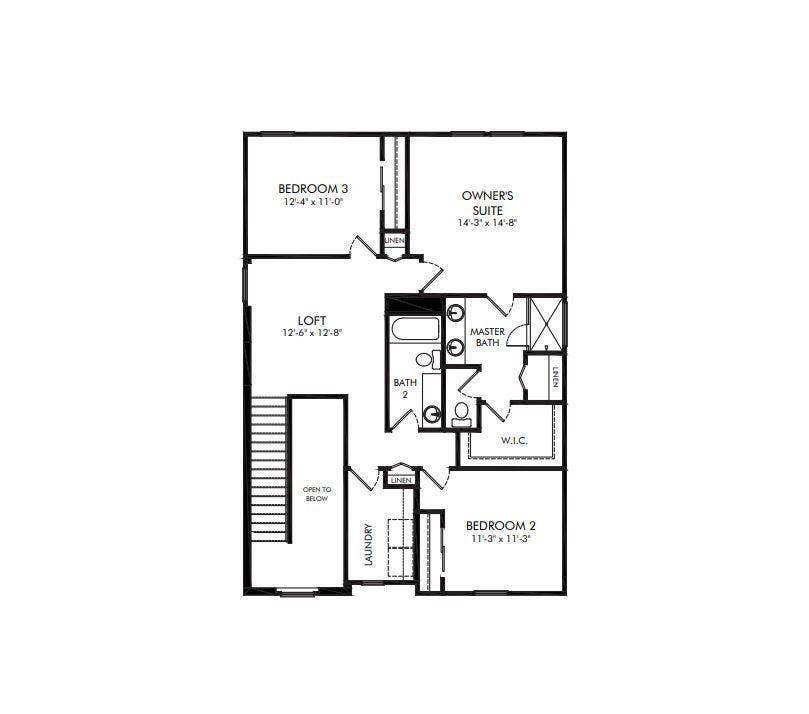 1822 Lake Cove Drive, Lake Worth, FL 33460 Upstairs floor plan