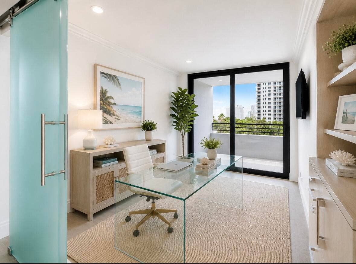 Flex Space - Virtual staging photo (Converted Office)