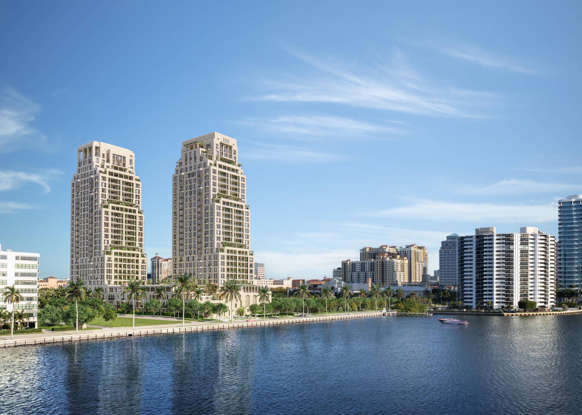 1355 S Flagler Drive, #South Tower Duplex Ph, West Palm Beach, FL 33401 Daytime Rendering